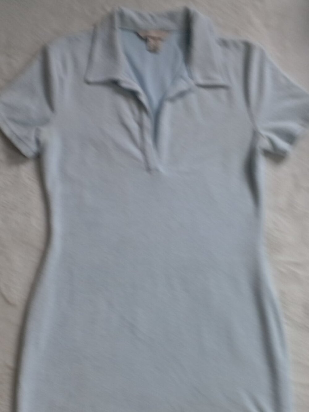 H & M ICE BLUE SIZE  M TERRY CLOTH  DRESS